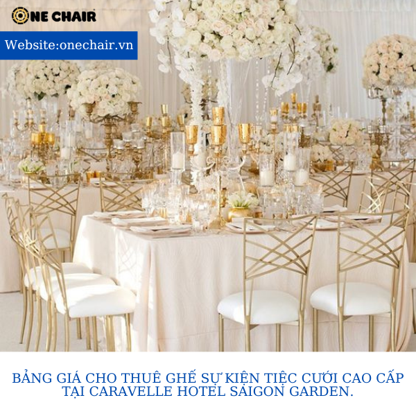 Hình 4: Cho thuê ghế sự kiện tiệc cưới ngoài trời cao cấp.
