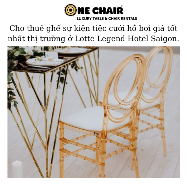 Hình 4: Cho thuê ghế sự kiện ở Lotte Legend Hotel Saigon.
