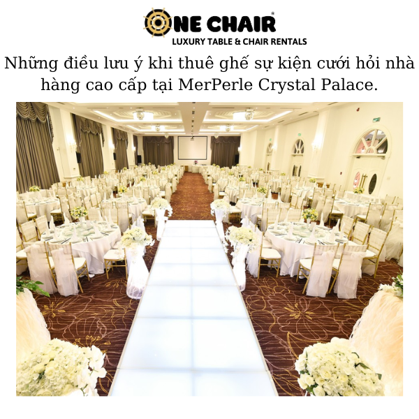 Hình 5: Cho thuê ghế sự kiện cưới hỏi nhà hàng cao cấp.