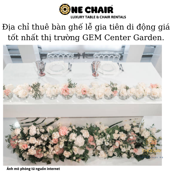 Hình 5: ONE CHAIR cho thuê ghế gia tiên napoleon cao cấp giá tốt nhất thị trường Gen Center Garden.