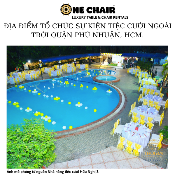  Hình 1.Cho thuê ghế sự kiện đám cưới cao cấp tại Nhà hàng tiệc cưới Hữu Nghị 3, Quận Phú Nhuận, Tp. HCM