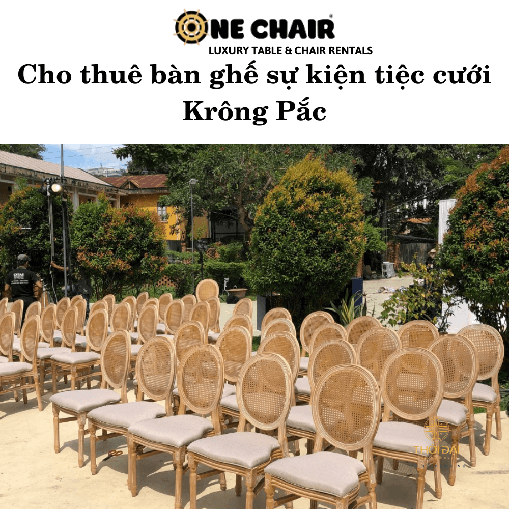 Hình 4: Cho thuê bàn ghế đám cưới đẹp Krông Pắc.
