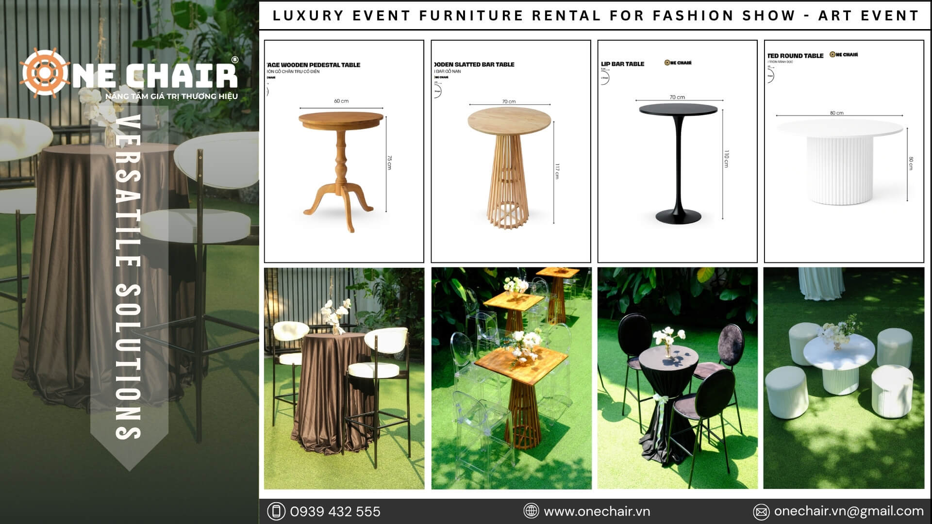 cho thuê bàn ghế sự kiện cao cấp trọn gói TP.HCM cho fashion show 5