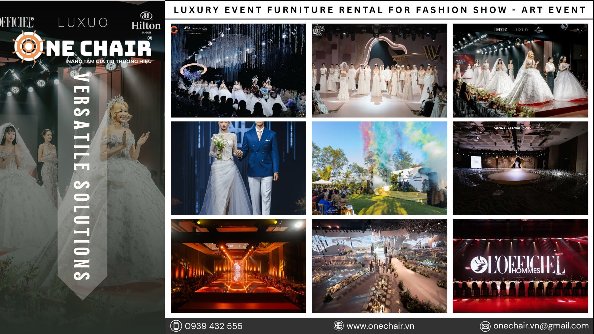 dịch vụ cho thuê bàn ghế cao cấp cho sự kiện Fashion show, runway tại TP.HCM 9