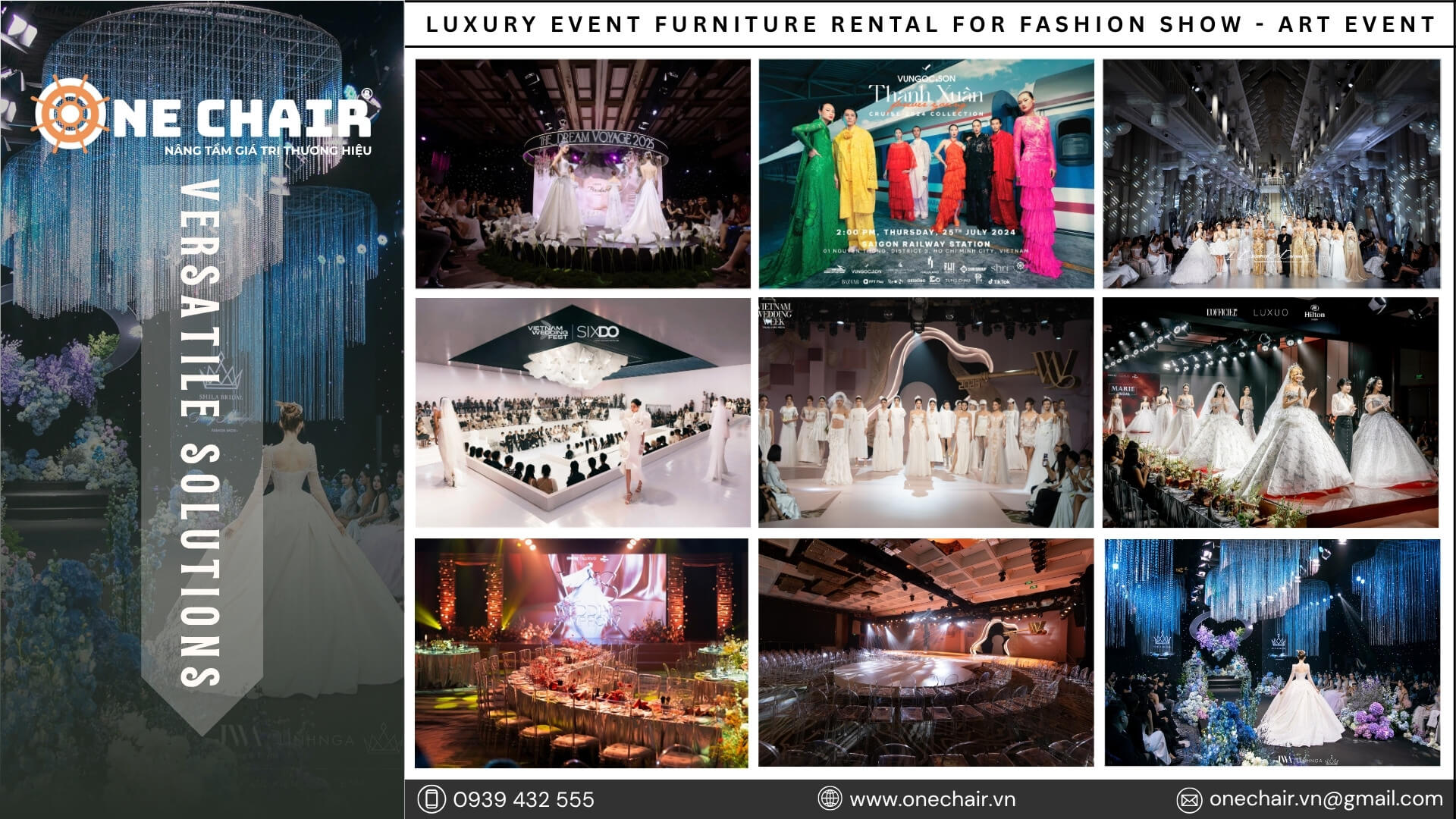 thuê bàn ghế trọn gói cho sự kiện fashion show tại tphcm 6