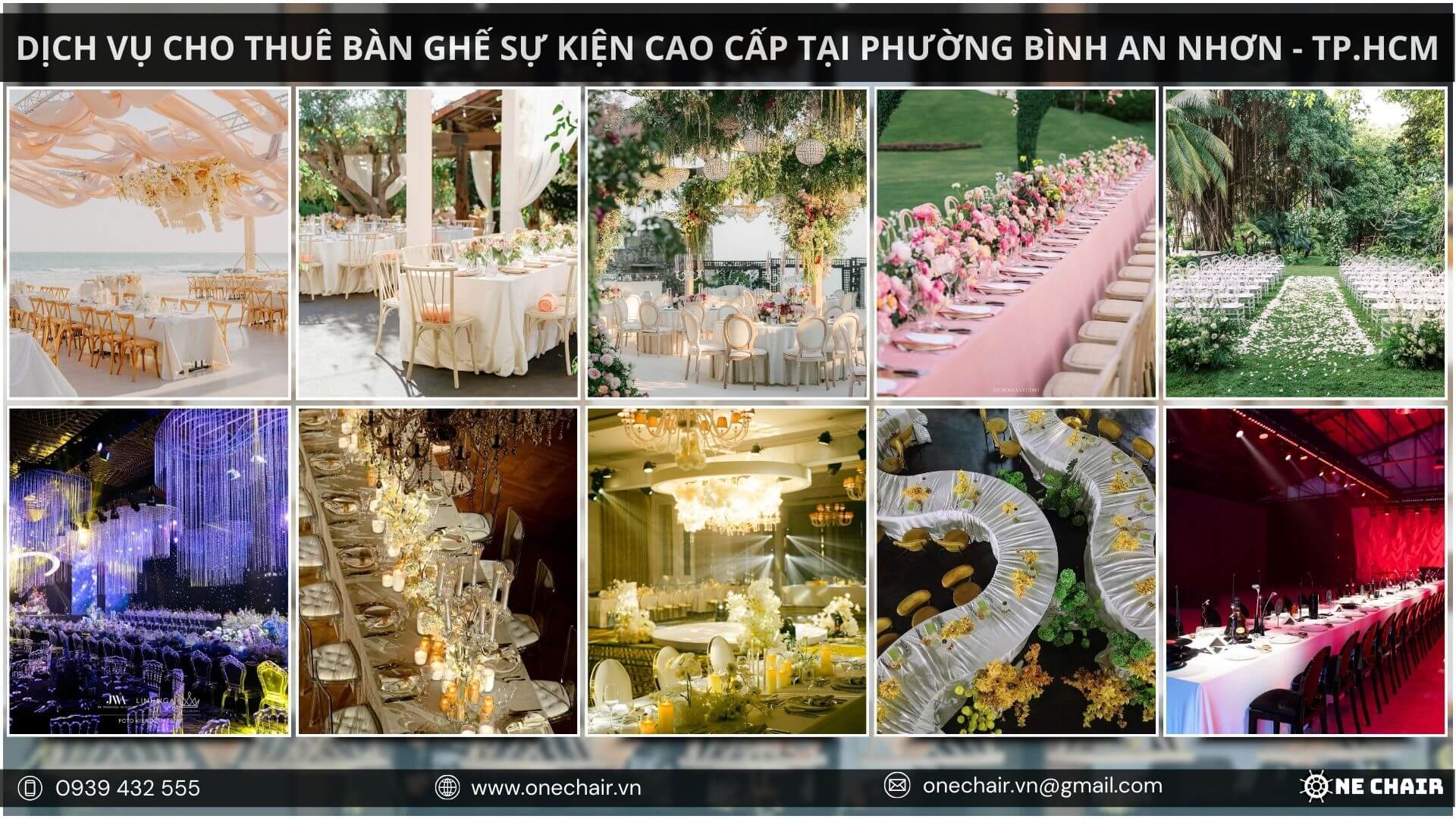 Hình 12: One Chair cung cấp dịch vụ cho thuê nội thất sự kiện trọn gói và chuyên nghiệp.