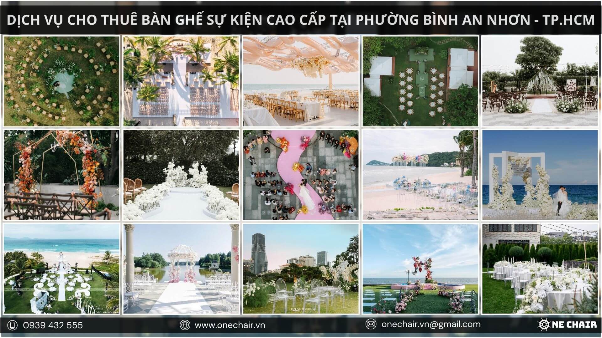 Hình 17: Nội thất sự kiện ngoài trời mang phong cách tự do, gần gũi với thiên nhiên.