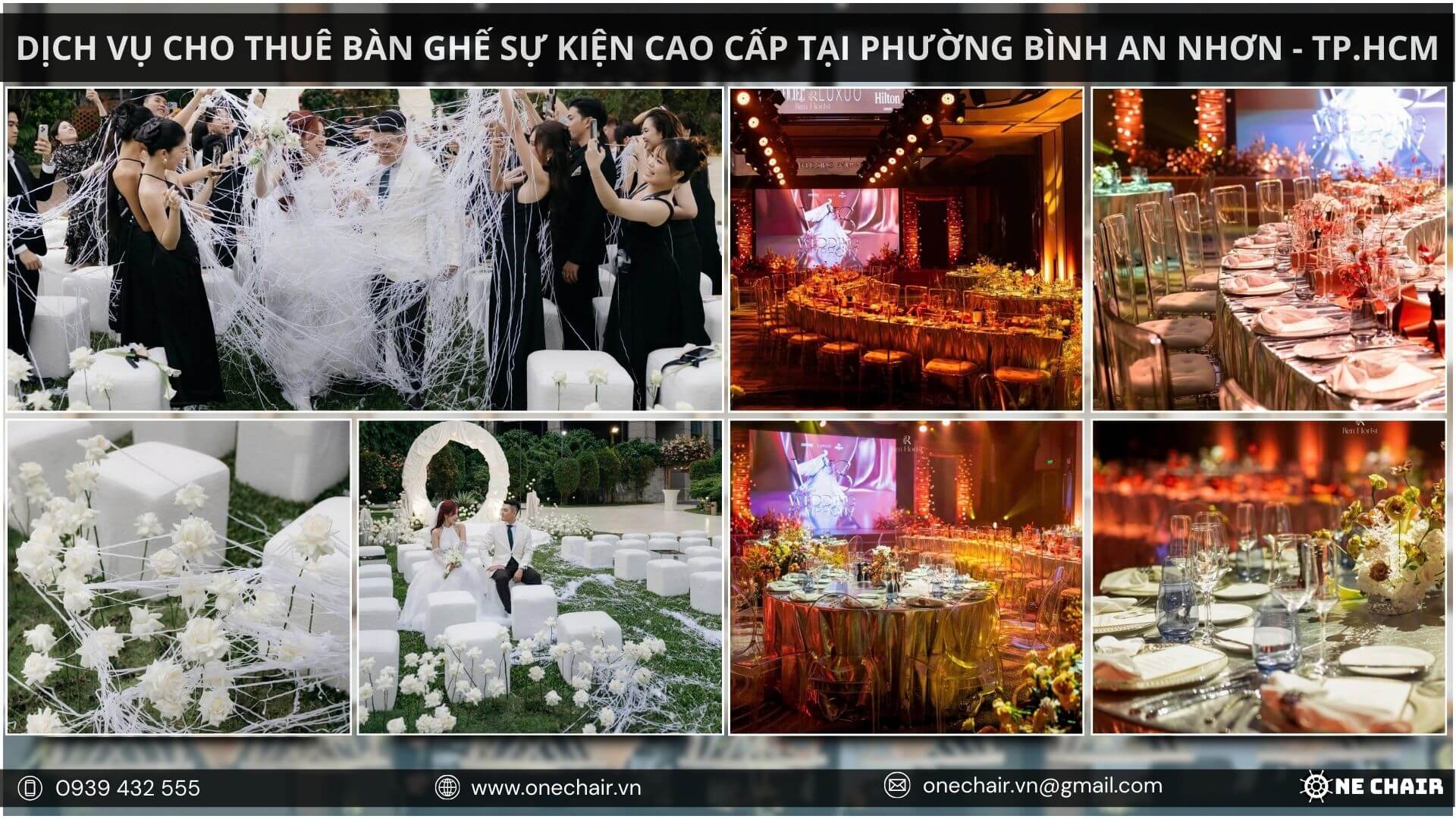 Hình 21: Bàn ghế sự kiện giúp kiến tạo không gian hoàn mỹ cho mọi sự kiện.