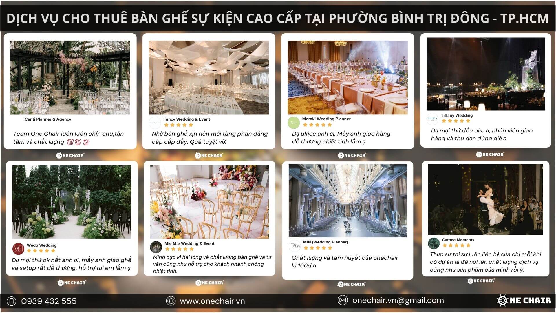 Hình 21: Phản hồi tích cực từ khách hàng về dịch vụ cho thuê nội thất sự kiện tại Thành phố Hồ Chí Minh.