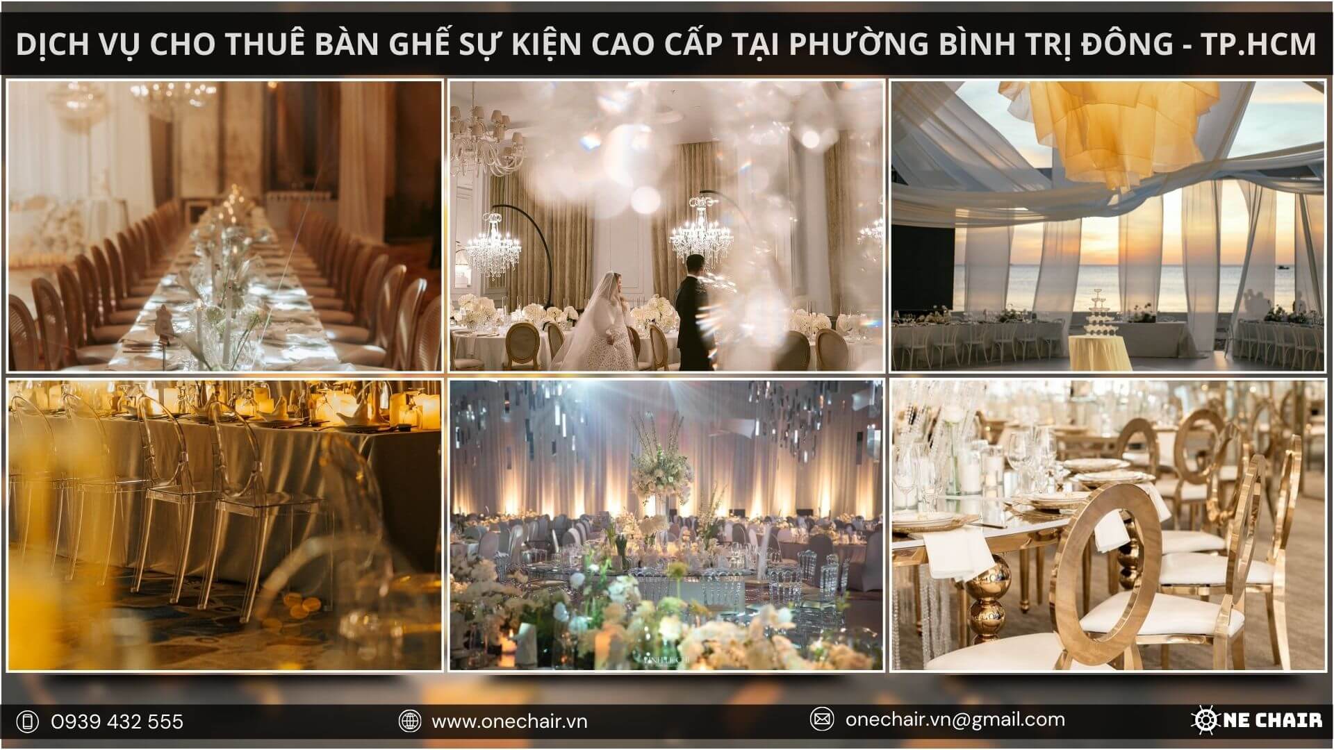 Hình 5: One Chair, đơn vị cung cấp bàn ghế sự kiện uy tín, chuyên nghiệp tại Thành phố Hồ Chí Minh.