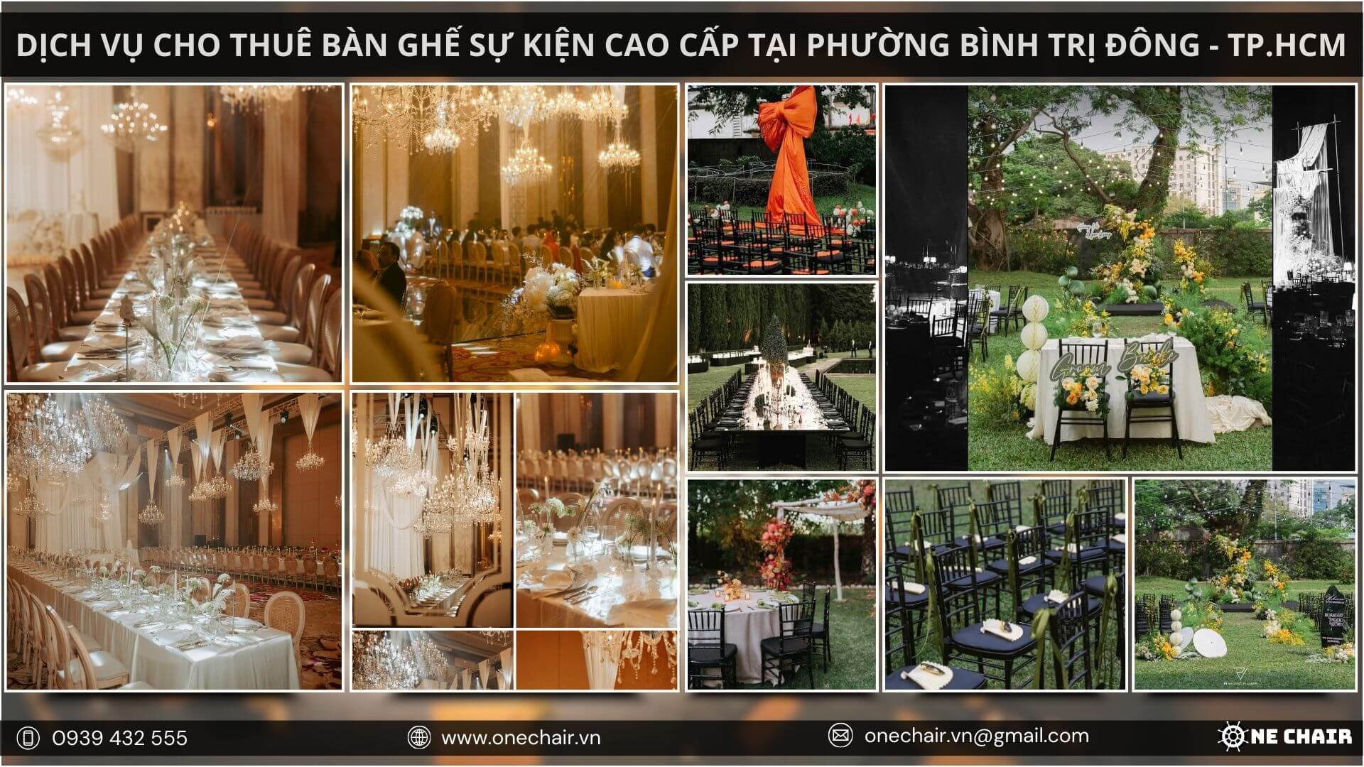 Hình 9: Nội thất sự kiện phong cách cổ điển, hoài cổ tại các địa điểm ở Thành phố Hồ Chí Minh.