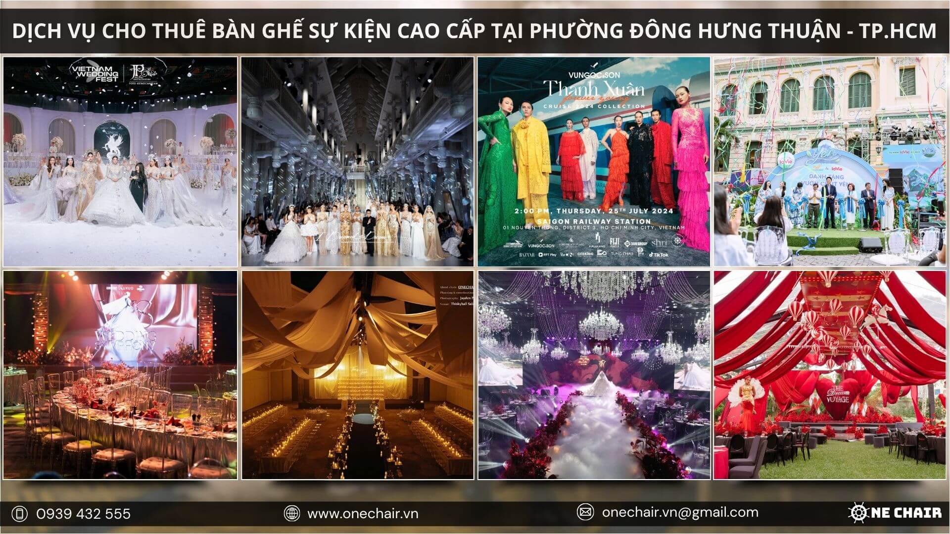 Dấu ấn OneChair tại các sự kiện chuyên nghiệp ở Đông Hưng Thuận, TP.HCM