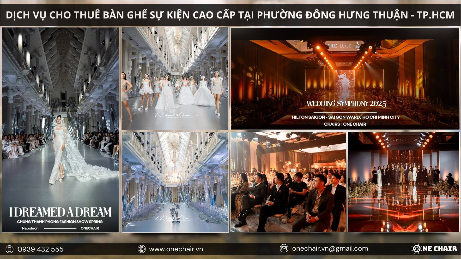 Ghế sự kiện tại các fashion show TP.HCM