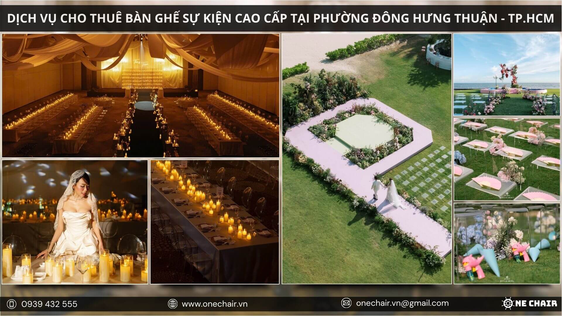 Ghế dành cho các buổi tiệc cưới cao cấp tại TP.HCM