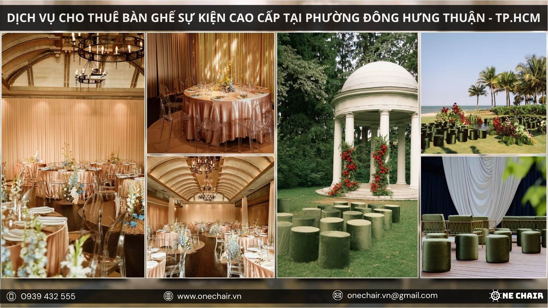 One Chair - Đơn vị tiên phong cung cấp nội thất sự kiện chuyên nghiệp tại TP.HCM