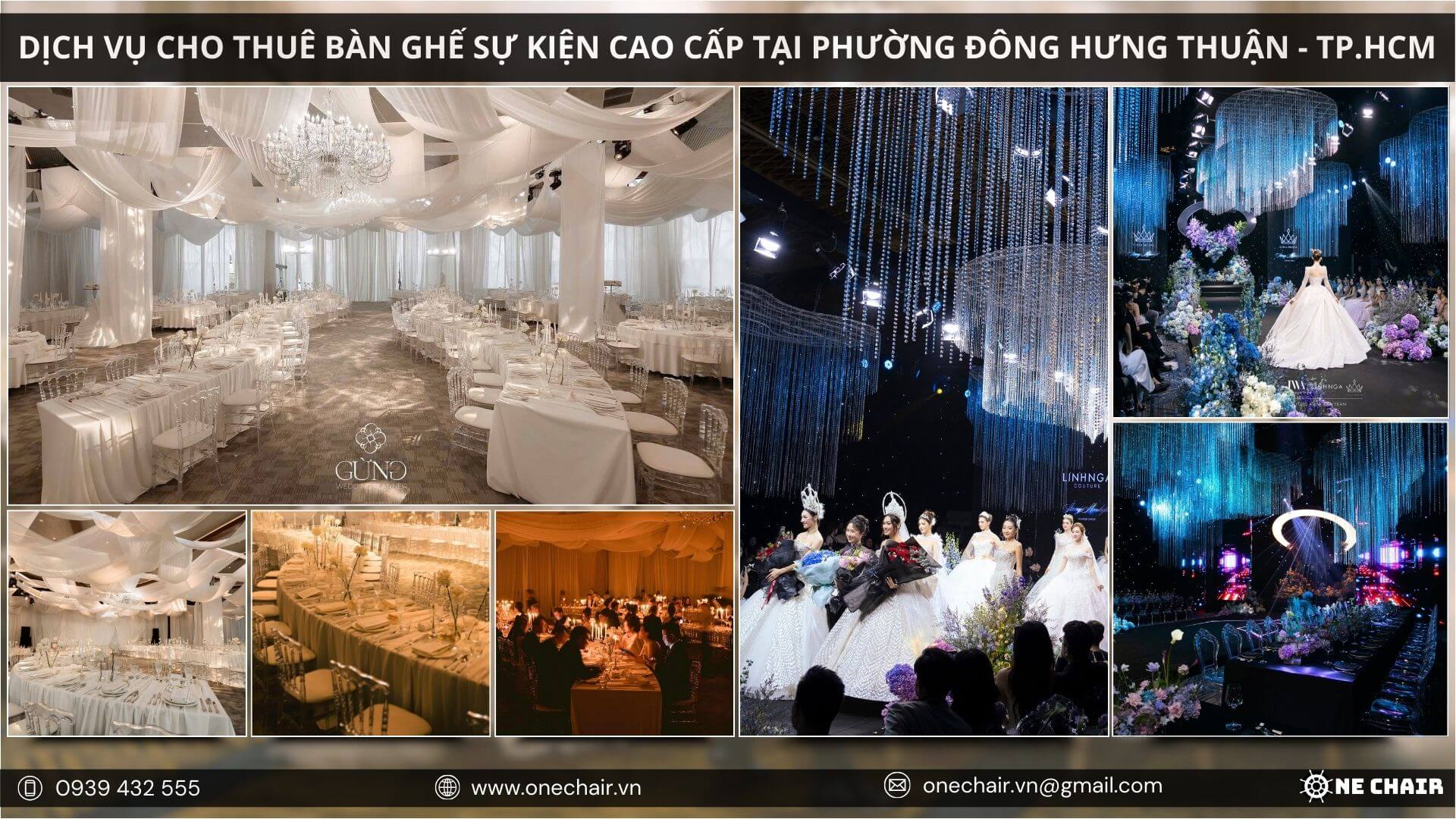 Nâng tầm không gian sự kiện tại phường Đông Hưng Thuận với dịch vụ cho thuê bàn ghế cao cấp tại TP.HCM – ONE CHAIR
