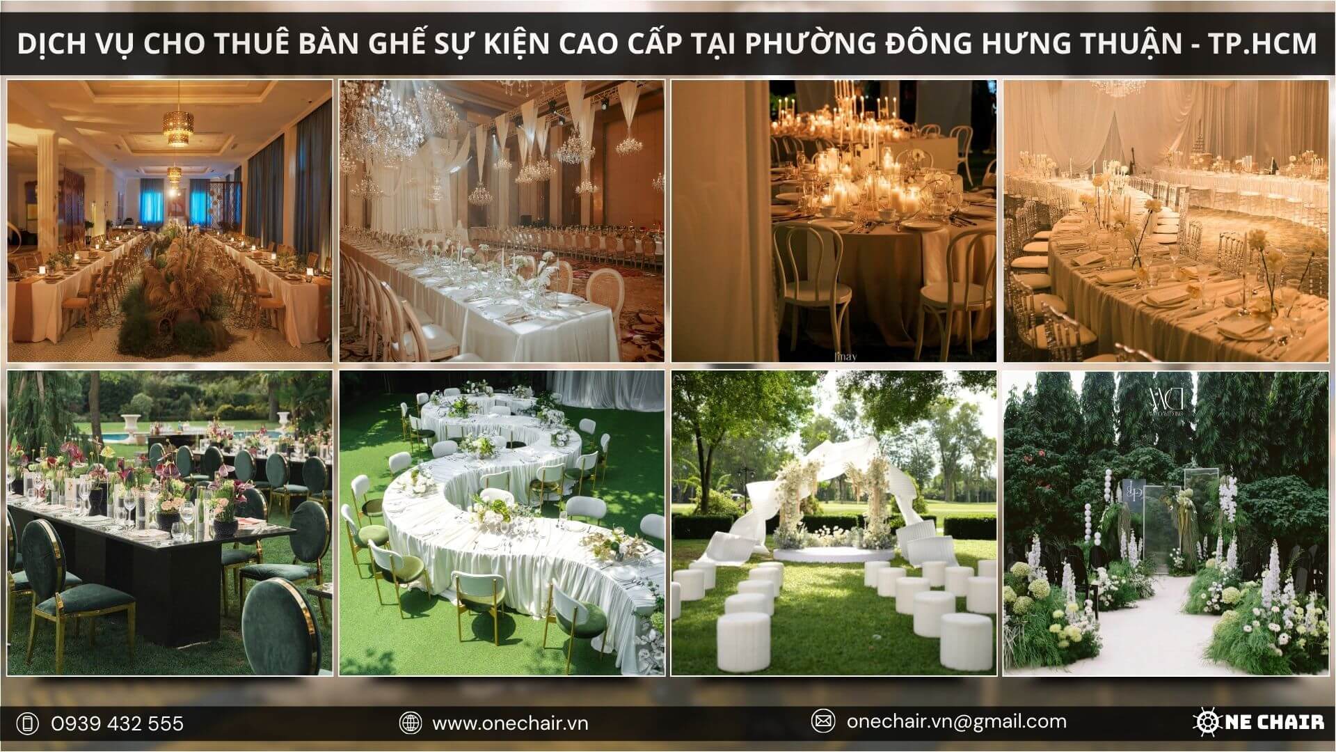 One Chair - Giải pháp nội thất sự kiện chuyên nghiệp tại TP.HCM