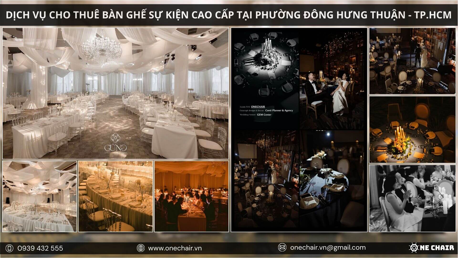 Luôn cập nhật các mẫu nội thất sự kiện theo xu hướng mới nhất tại TP.HCM.