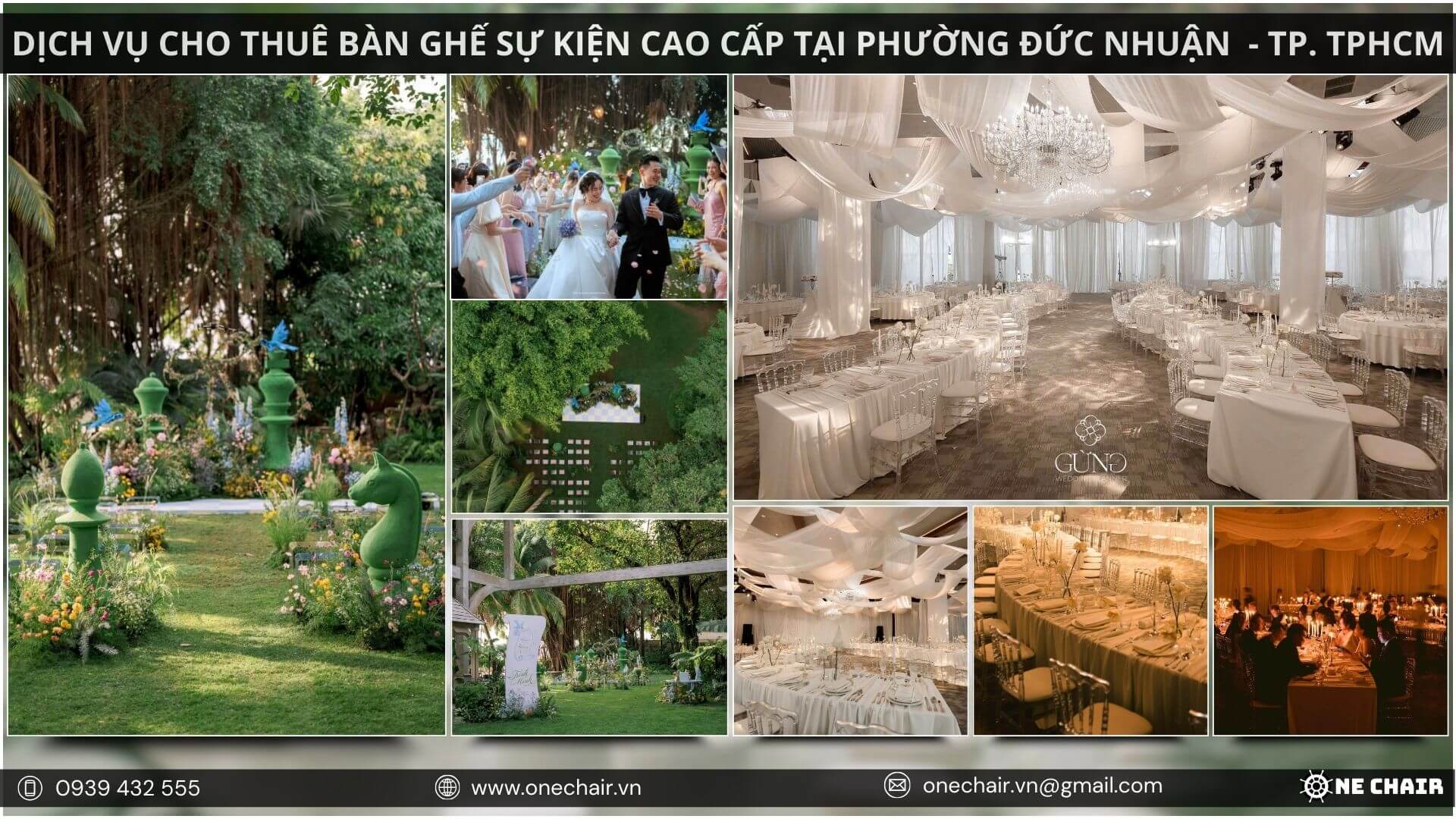 Hình 18: Giải pháp bàn ghế sang trọng cho các tiệc cưới cao cấp tại TP.Hồ Chí Minh.