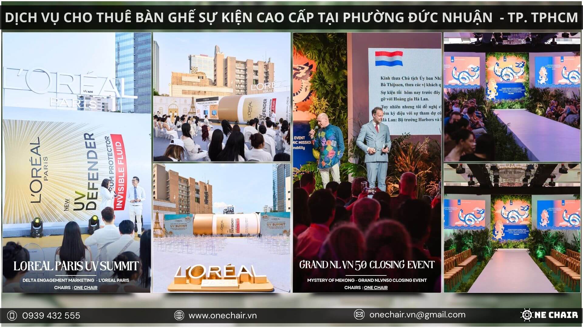 Hình 19: Bàn ghế sự kiện chuyên nghiệp, hiện đại cho hội nghị tại quận Phú Nhuận.