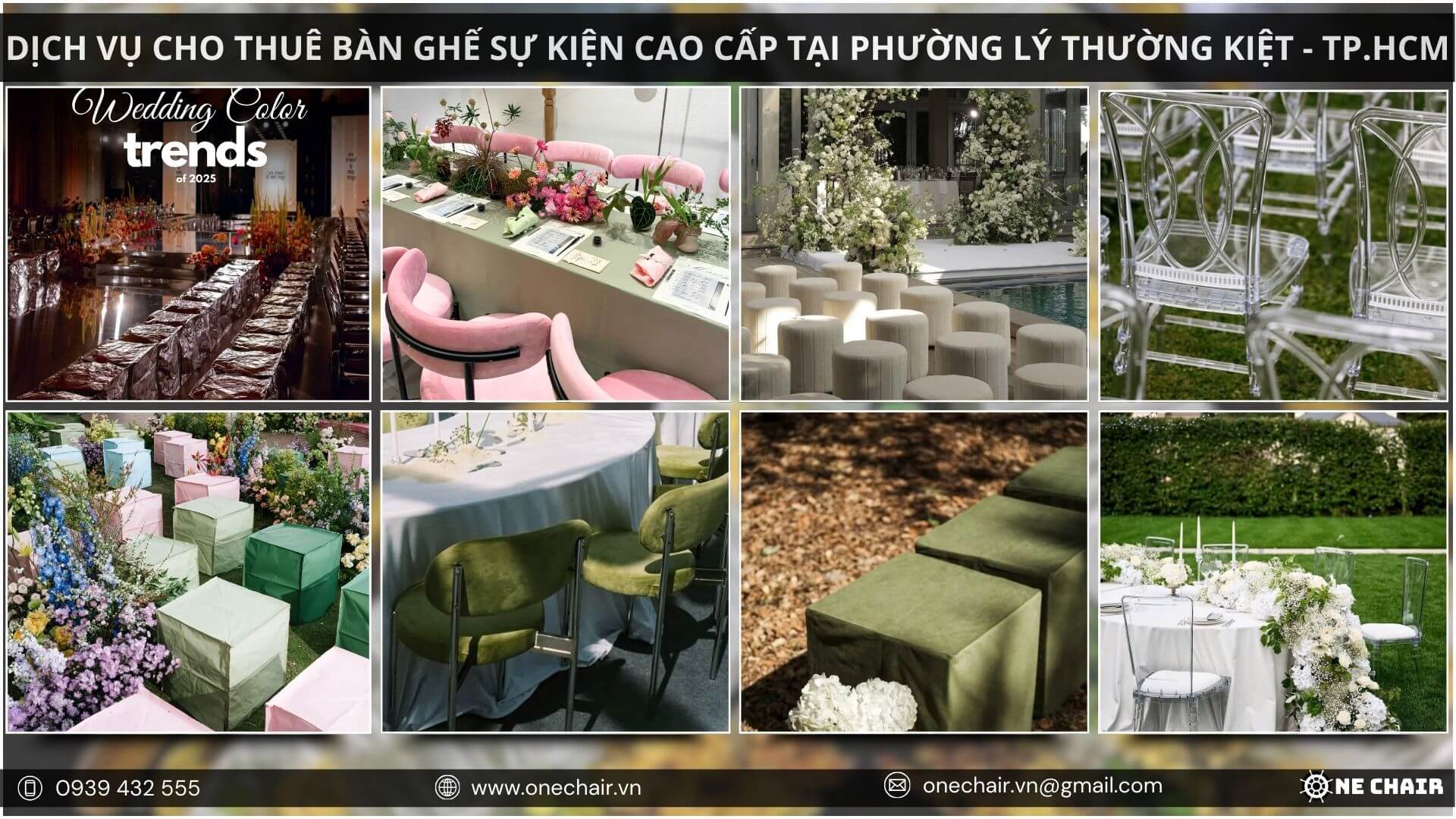 Hình 12: Ghế sự kiện custom, tùy chỉnh theo yêu cầu, mang đến sự độc quyền và cá nhân hóa.