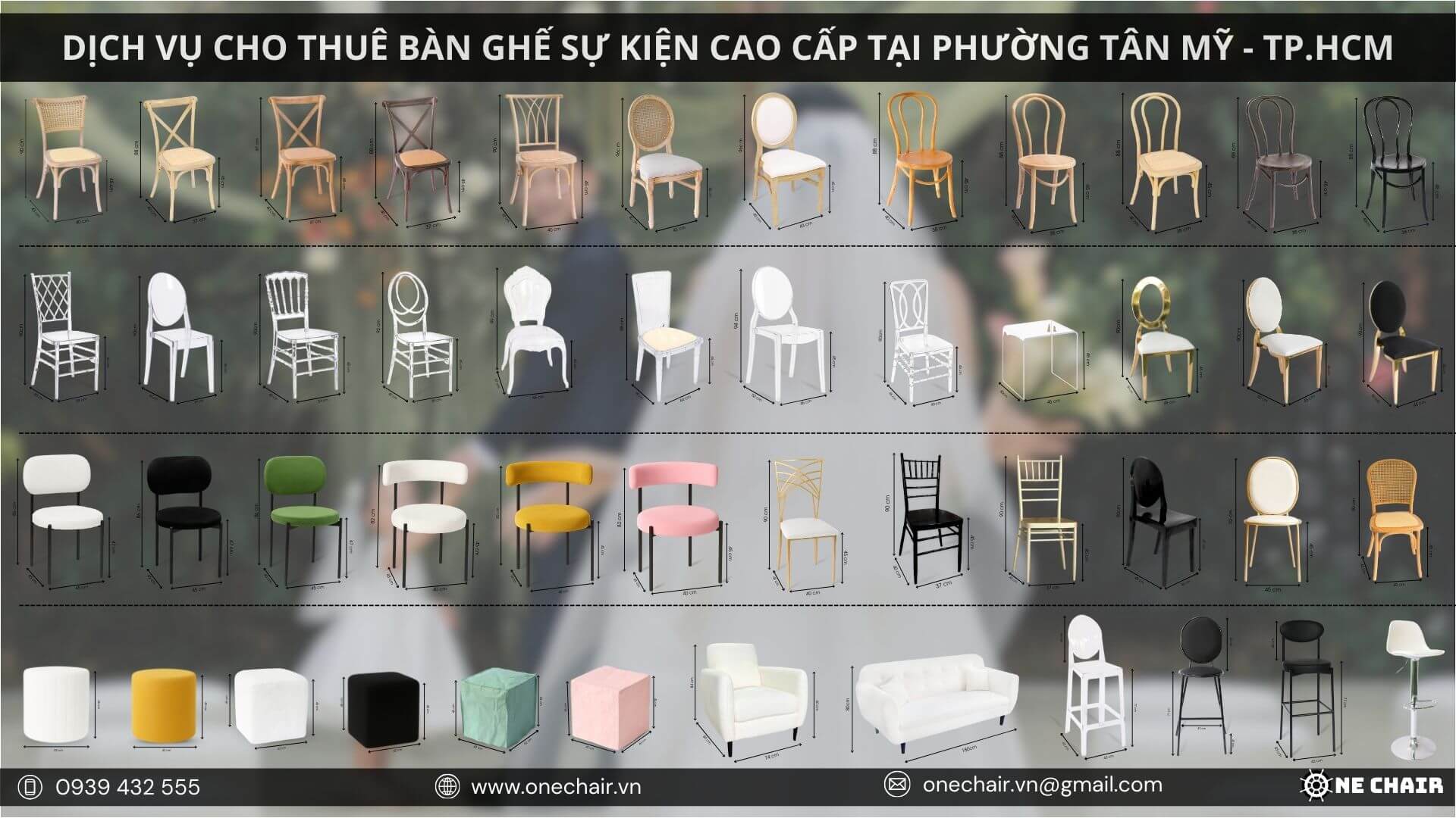 Kho tàng đa dạng mẫu mã bàn ghế cao cấp của ONE CHAIR