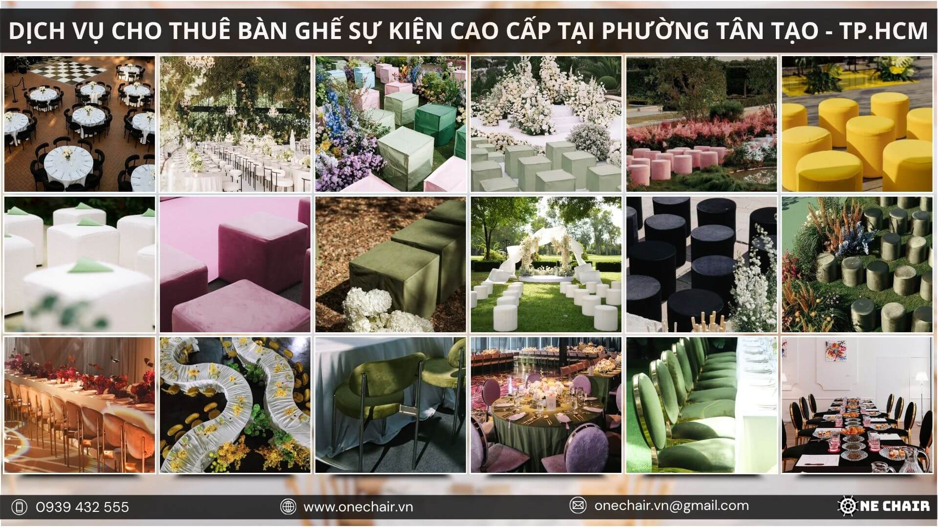 Hình 18: Khả năng custom bàn ghế sự kiện linh hoạt, đáp ứng mọi concept.