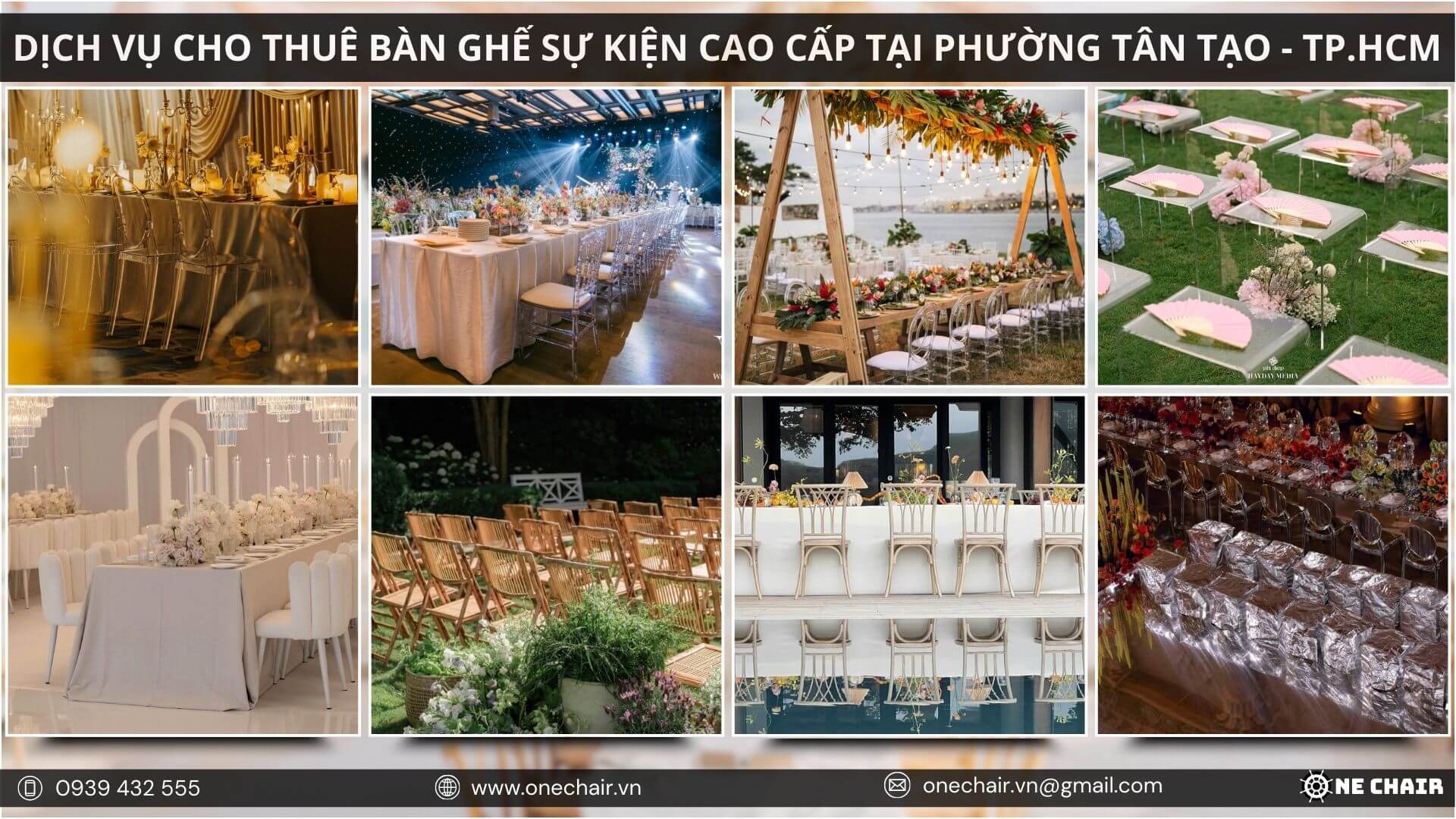 Hình 19: One Chair – sự khác biệt trong dịch vụ cho thuê nội thất sự kiện tại Thành phố Hồ Chí Minh.