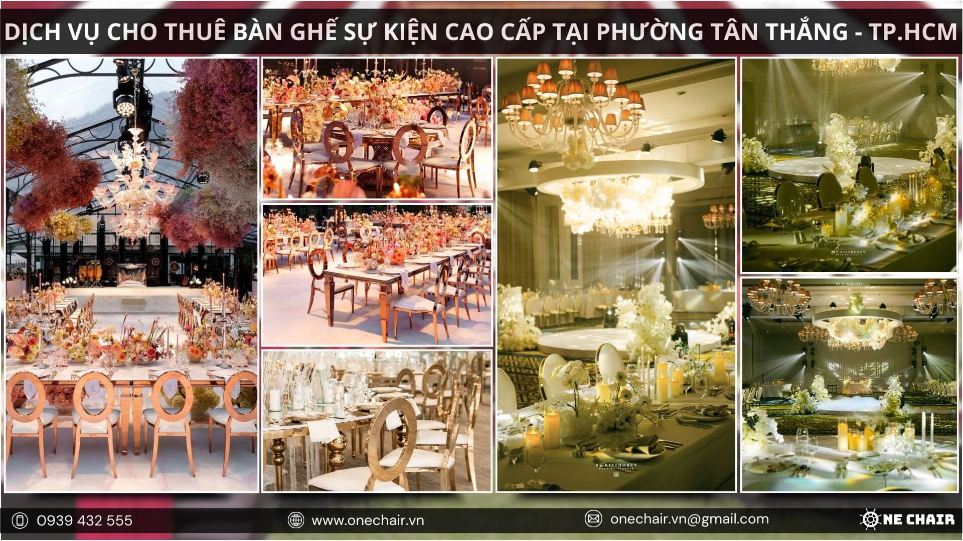 Hình 6: Ghế sang trọng, quý phái dành cho sự kiện đẳng cấp.