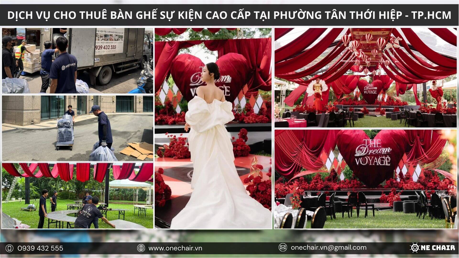 Quy trình cho thuê bàn ghế sự kiện trọn gói và chuyên nghiệp.