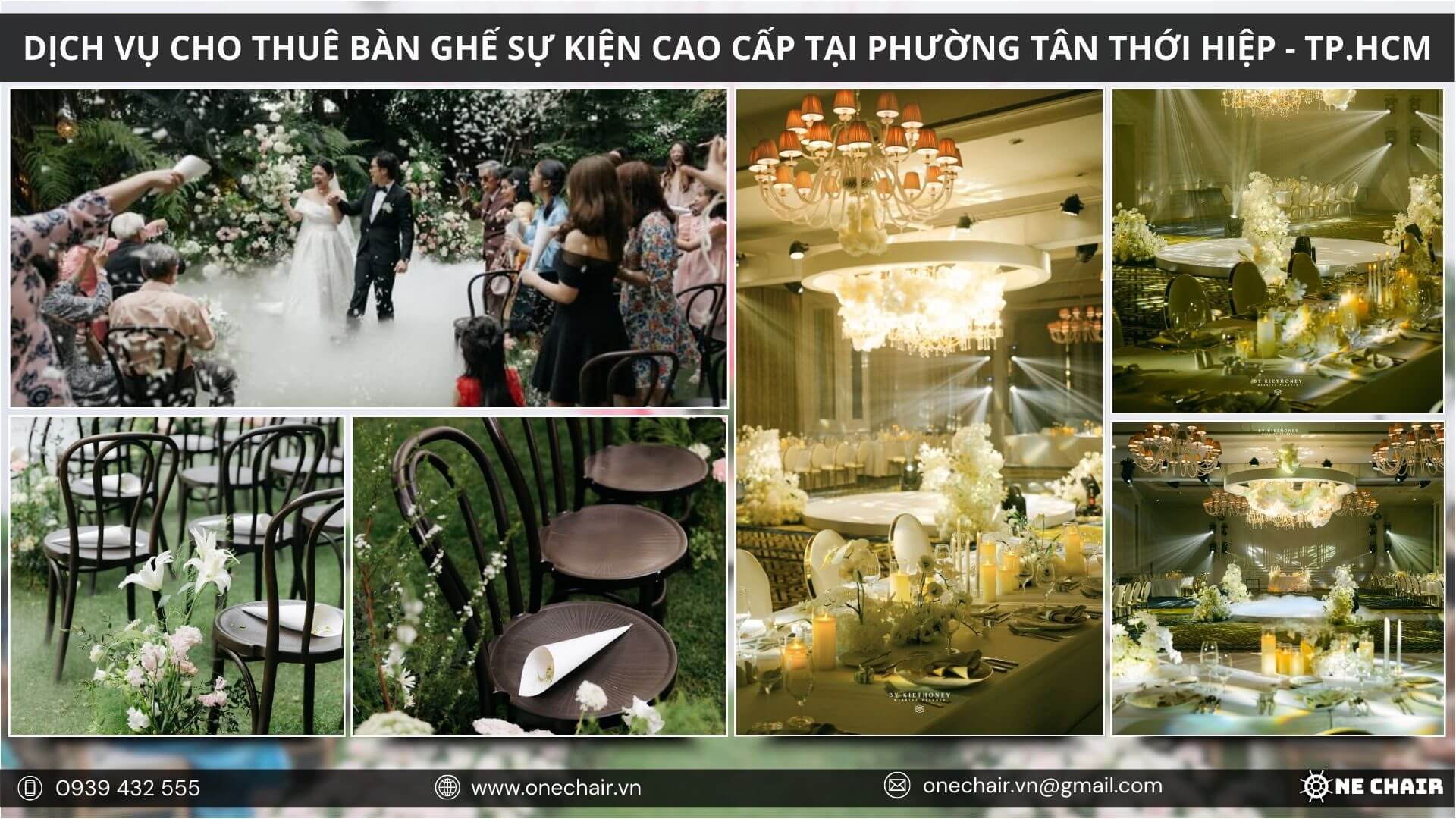 Sự kiện thành công với nội thất chất lượng.