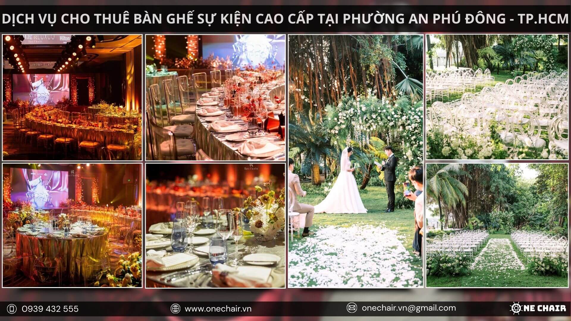 Những chiếc ghế sự kiện chất lượng cao của One Chair.