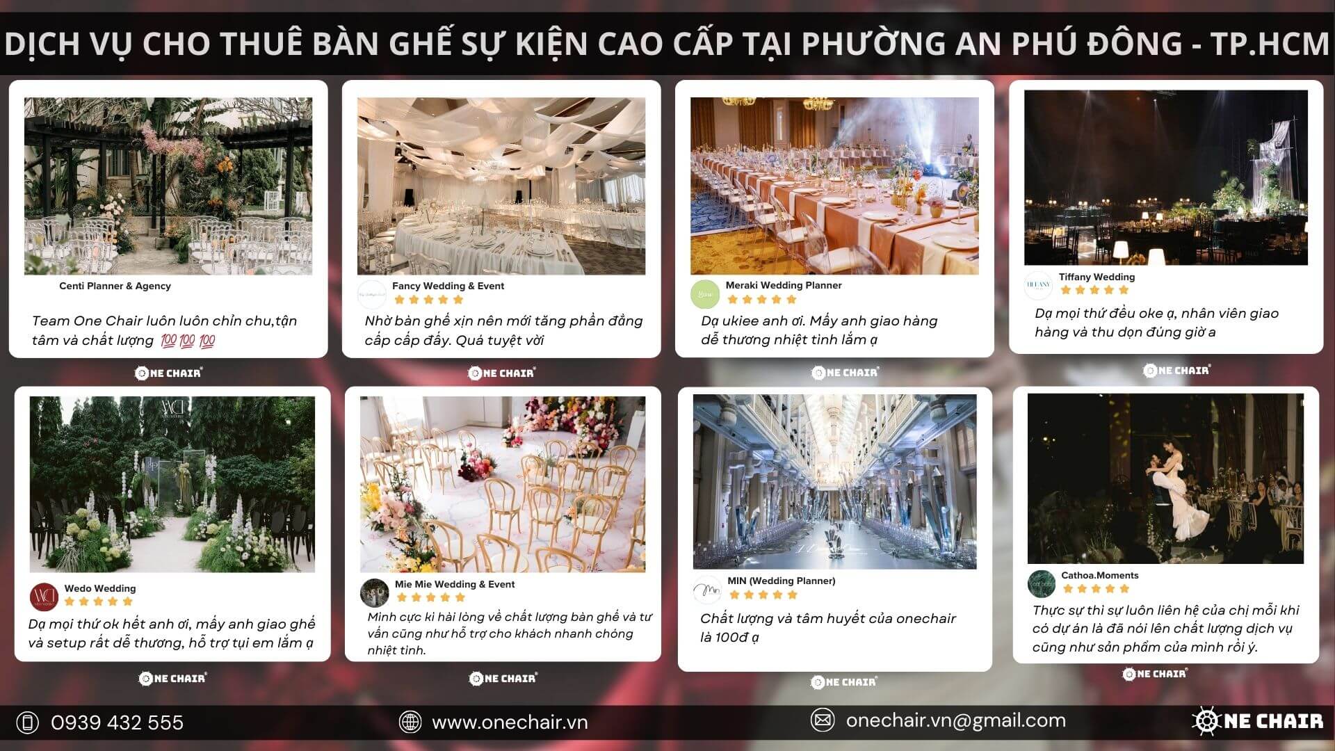 Lời phản hồi tích cực từ khách hàng về dịch vụ của One Chair.