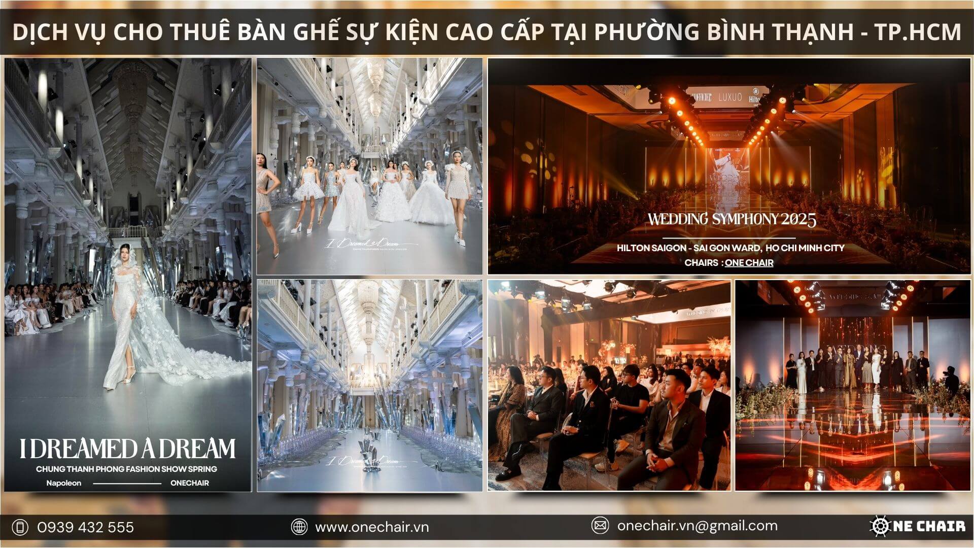 Hình 16: One Chair cung cấp nội thất cho các show thời trang và sự kiện ra mắt sản phẩm tại TP.Hồ Chí Minh.