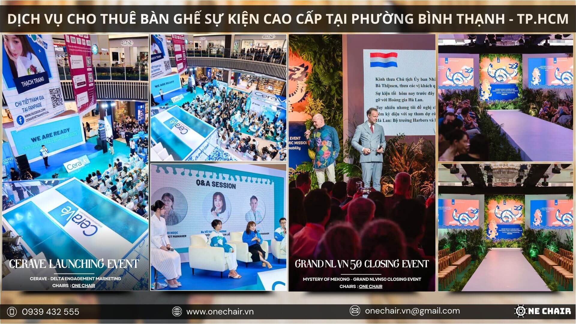 Hình 18: One Chair cho thuê nội thất phục vụ các sự kiện hội nghị, hội thảo chuyên nghiệp tại Thành phố Hồ Chí Minh.