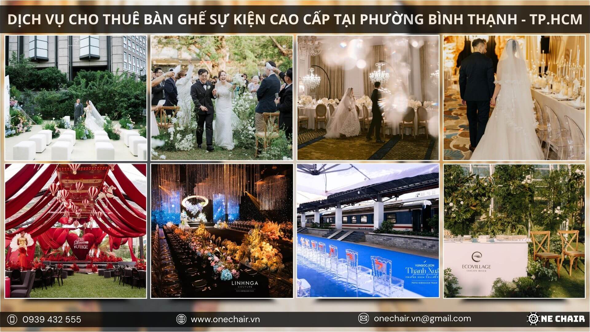 Hình 1: Sắc thái đa dạng của nội thất sự kiện tại Thành phố Hồ Chí Minh.