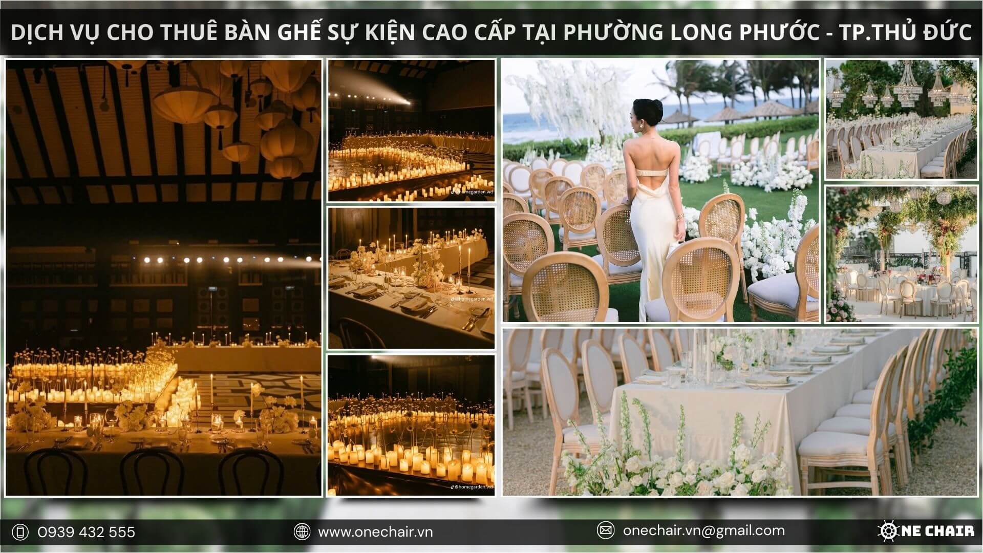 Hình 10: One Chair - đơn vị cho thuê bàn ghế sự kiện hàng đầu tại phường Long Phước, TP. Thủ Đức.