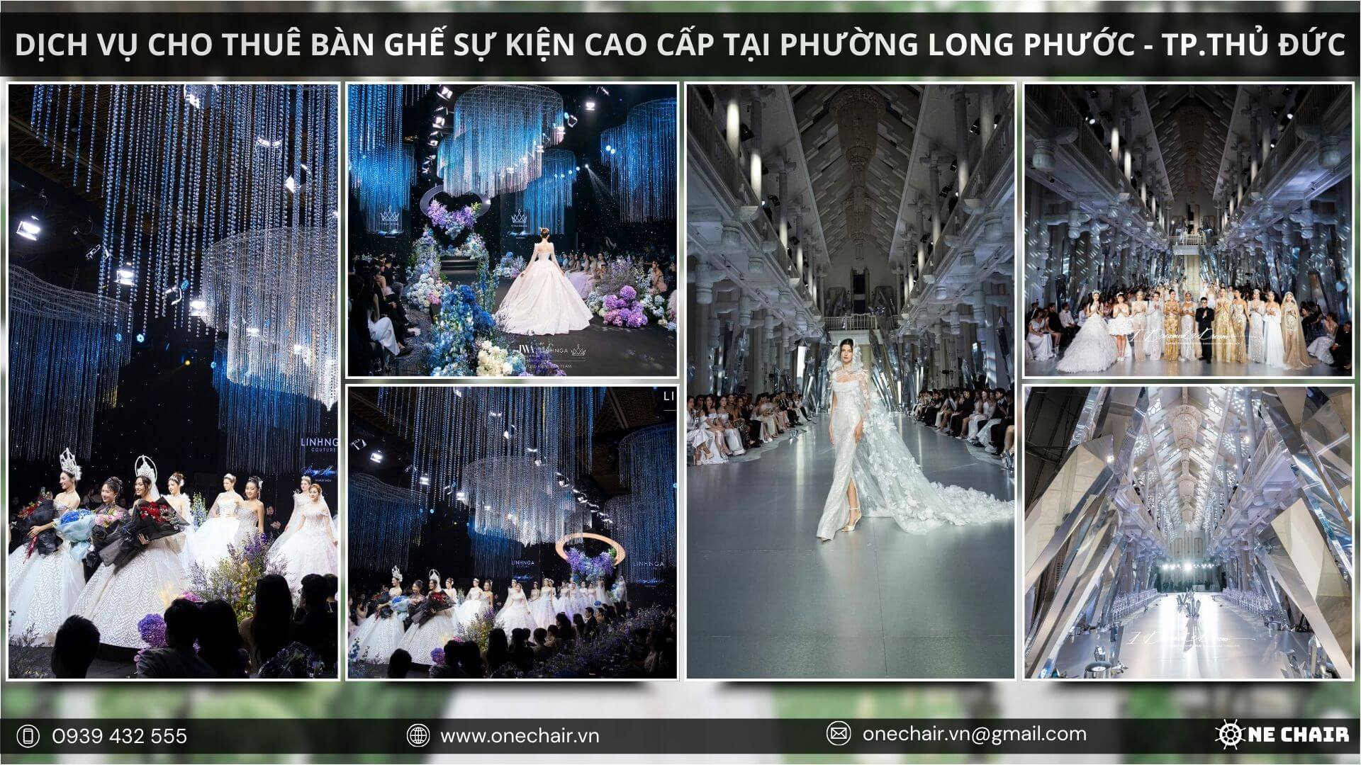 Hình 15: Bàn ghế sự kiện cao cấp cho fashion show tại TP. Thủ Đức.