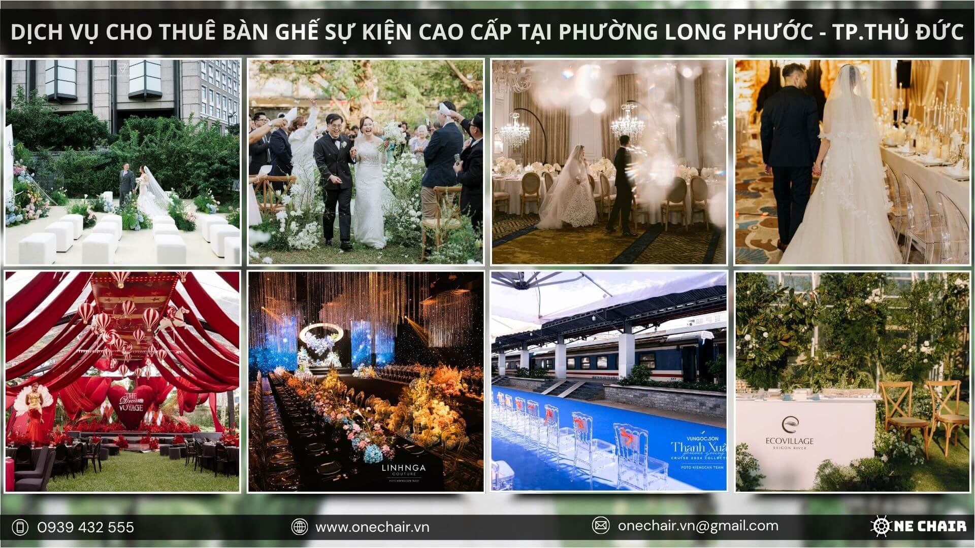 Hình 20: One Chair là đối tác tin cậy của các agency và wedding planner tại Long Phước, TP. Hồ Chí Minh.