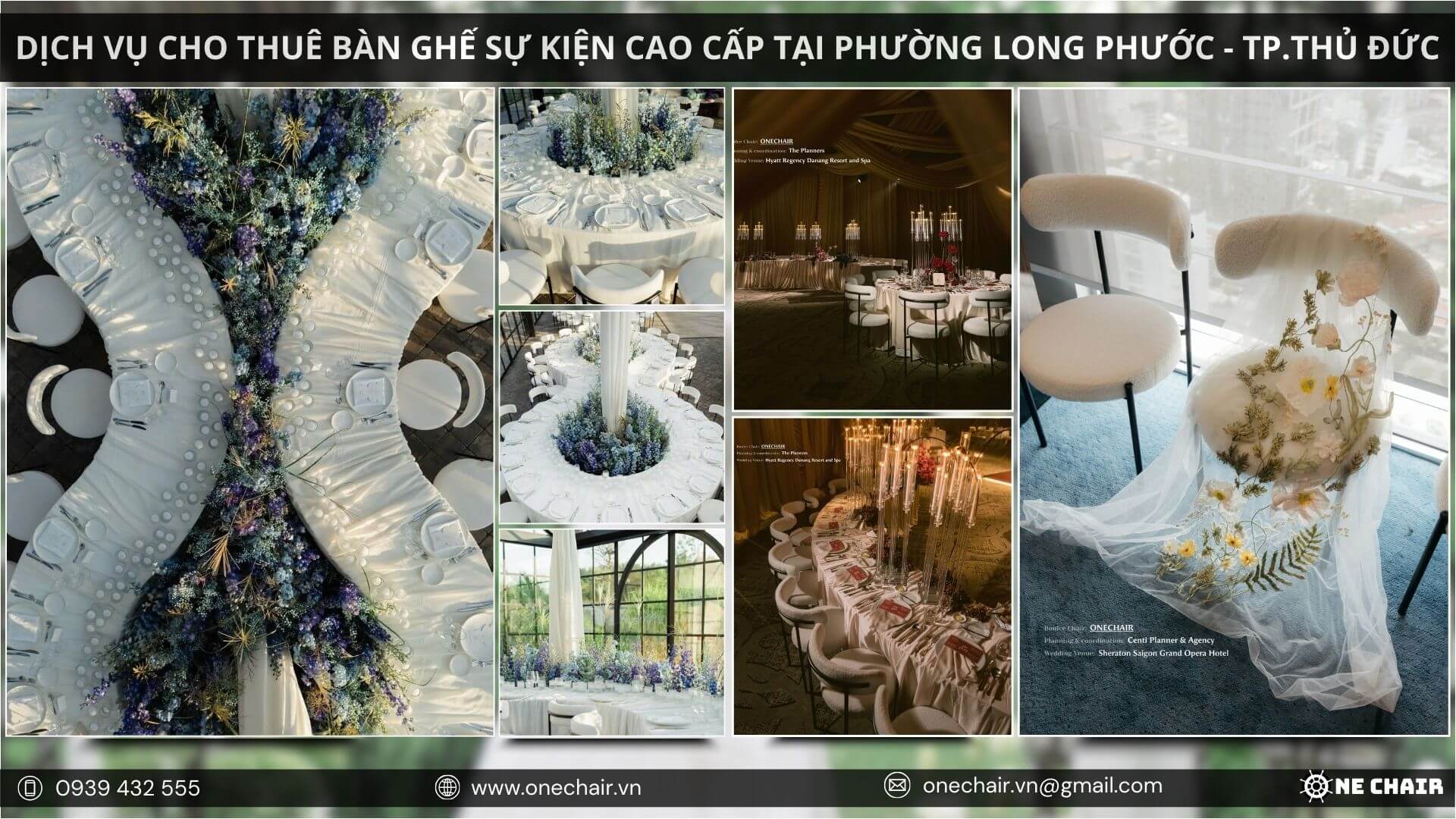 Hình 7: Bàn ghế sự kiện chất lượng cao, bền bỉ và sang trọng dành cho Long Phước, TP. Hồ Chí Minh.