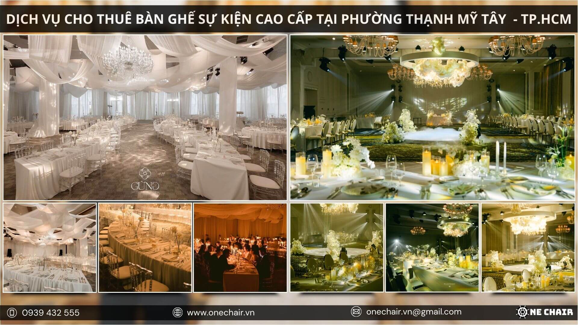 Hình 12: Nội thất cao cấp, sang trọng dành cho các sự kiện đẳng cấp tại TP. Hồ Chí Minh.