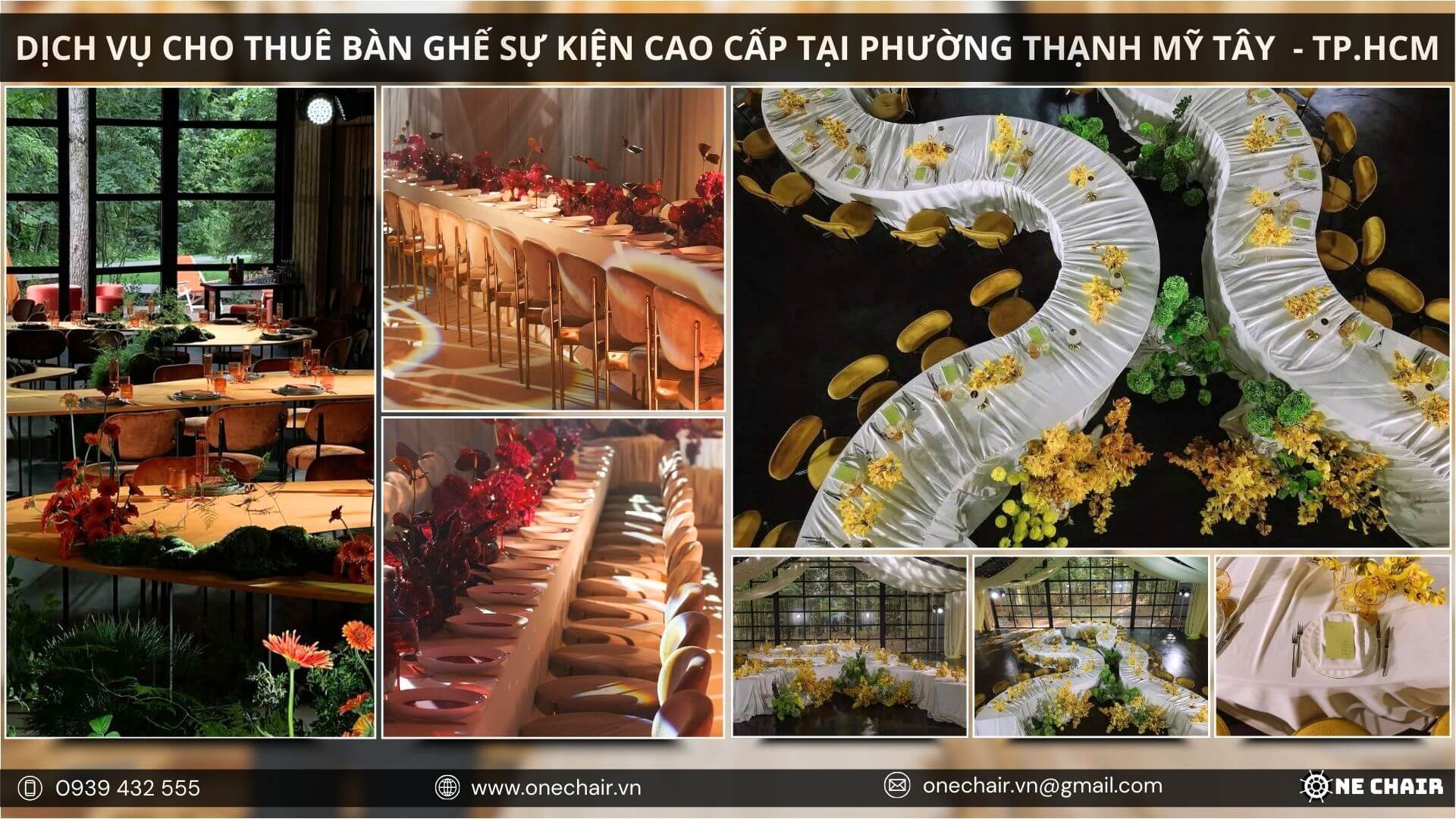 Hình 6: Không gian sự kiện được nâng tầm bởi nội thất cao cấp tại Thành phố Hồ Chí Minh.