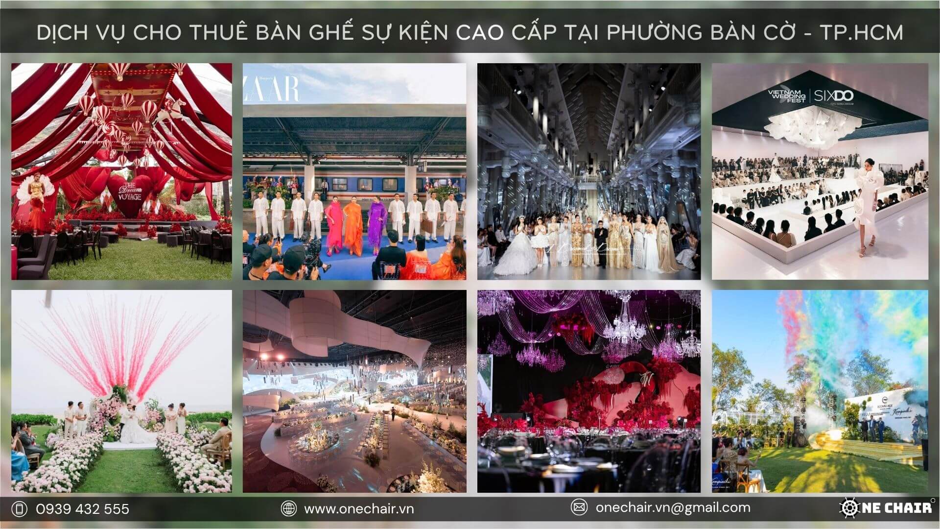 Lợi thế khác biệt của dịch vụ cho thuê bàn ghế sự kiện cao cấp OneChair