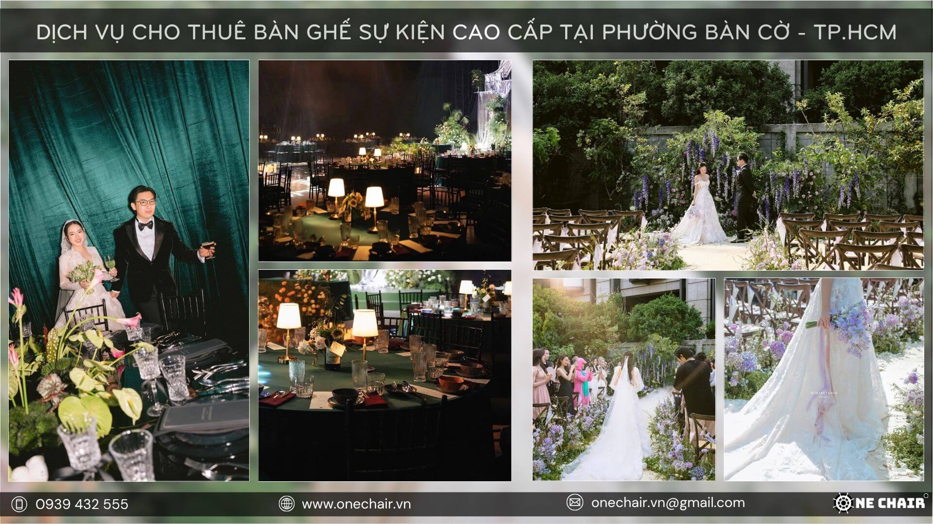 Ghế Tinh tế sang trọng cho tiệc cưới cổ tích tại 