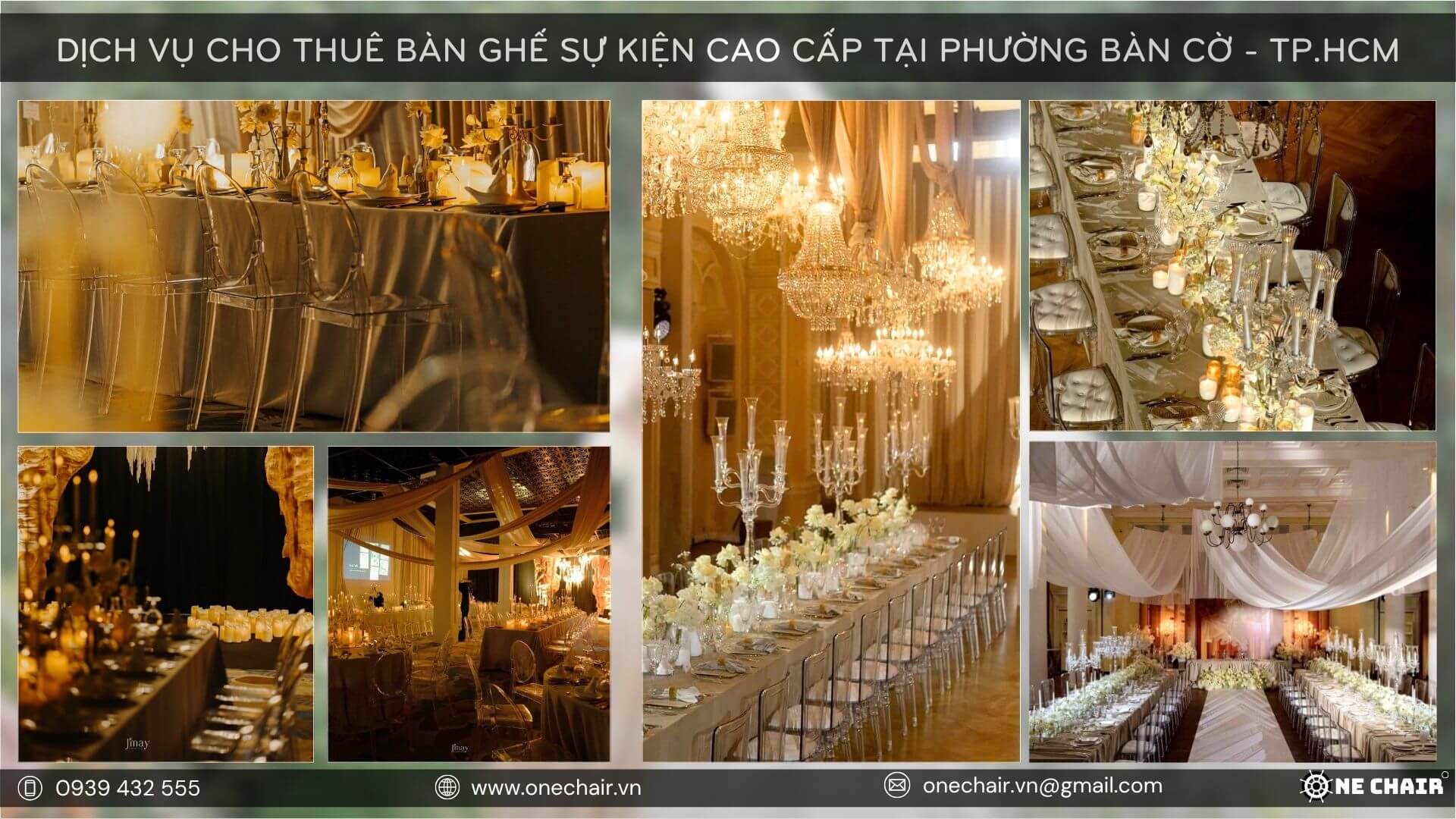 Phối bàn ghế sự kiện như thiết kế nội thất tại phường Bàn Cờ