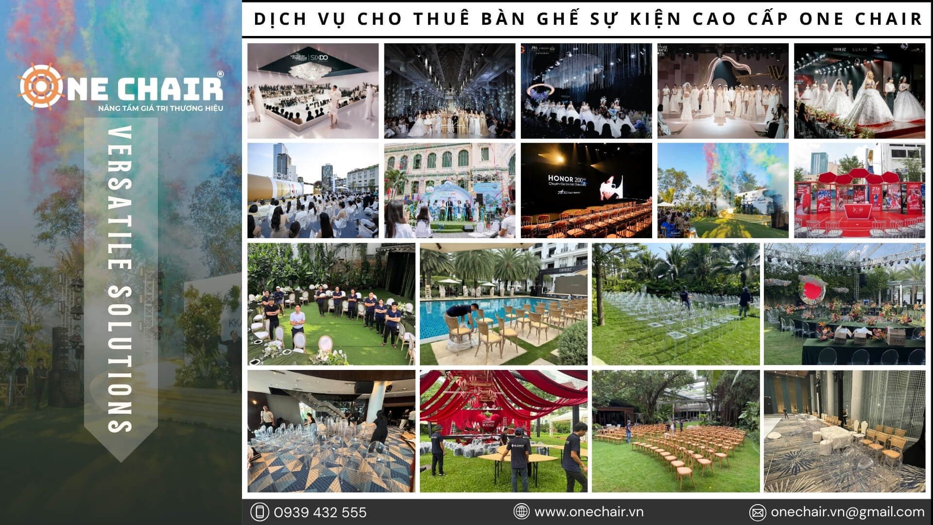 Hình 15: Khu vực tổ chức sự kiện có nhu cầu thuê bàn ghế sự kiện cao cấp tại Đà Nẵng