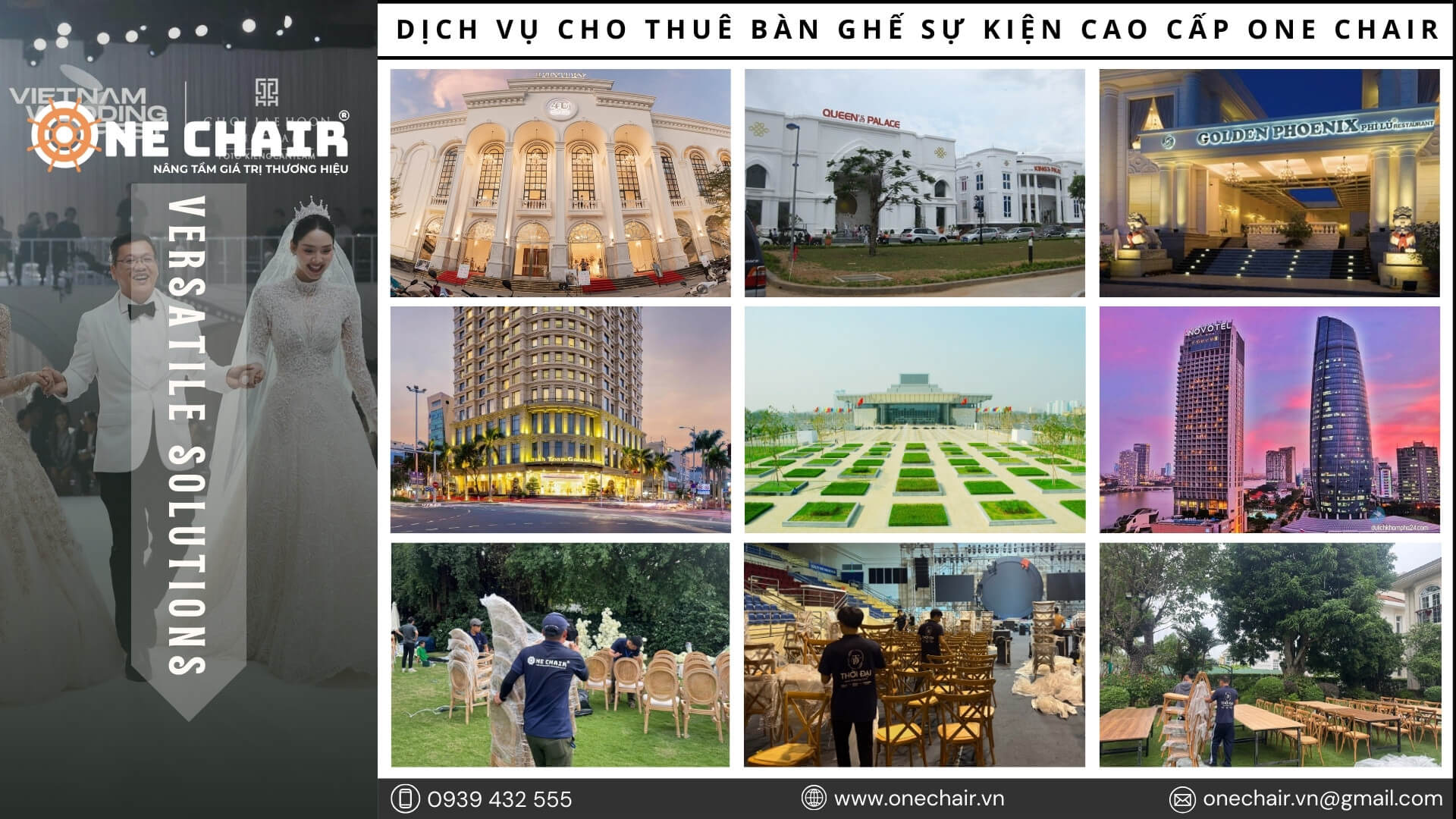 Hình 16: Thuê bàn ghế sự kiện cao cấp tại khu vực trung tâm TP. Đà Nẵng