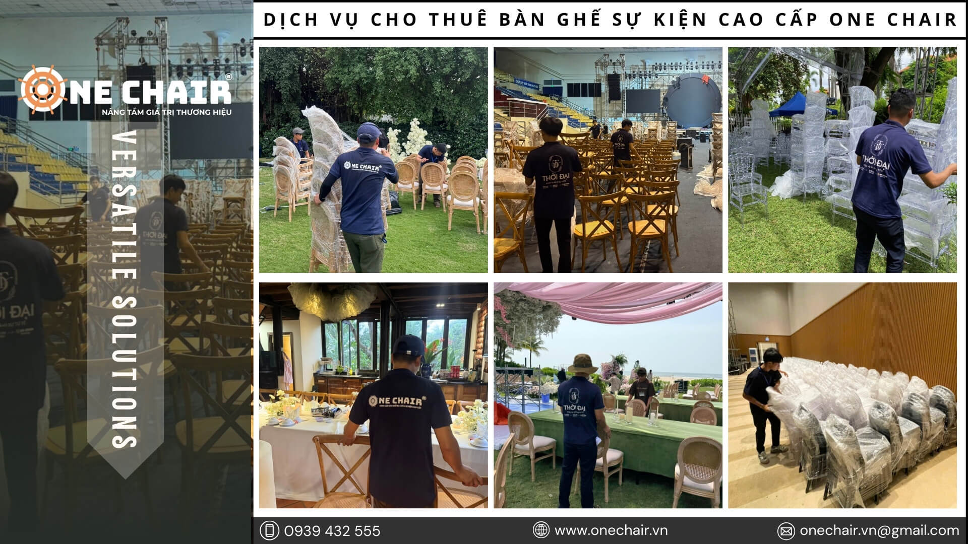 Hình 31: Quy trình dịch vụ cho thuê bàn ghế sự kiện cao cấp One Chair tại Đà Nẵng