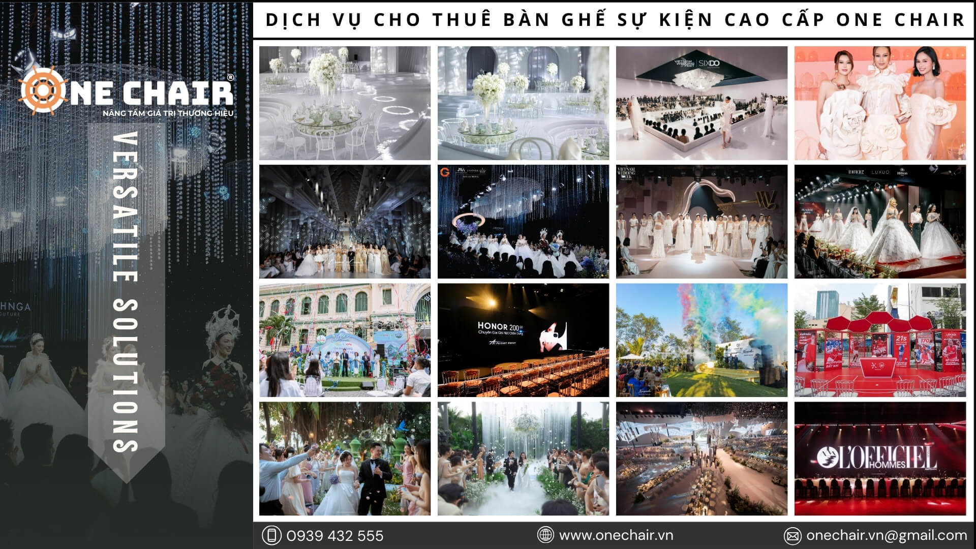 Hình 15: Nhu cầu thuê bàn ghế sự kiện cao cấp tại Khánh Hòa ngày càng gia tăng