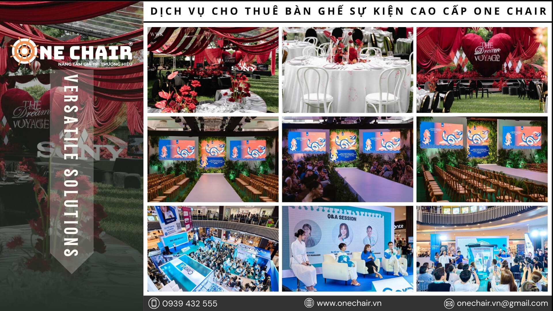Hình 22: Thuê bàn ghế sự kiện cao cấp cho gala dinner tại Khánh Hòa